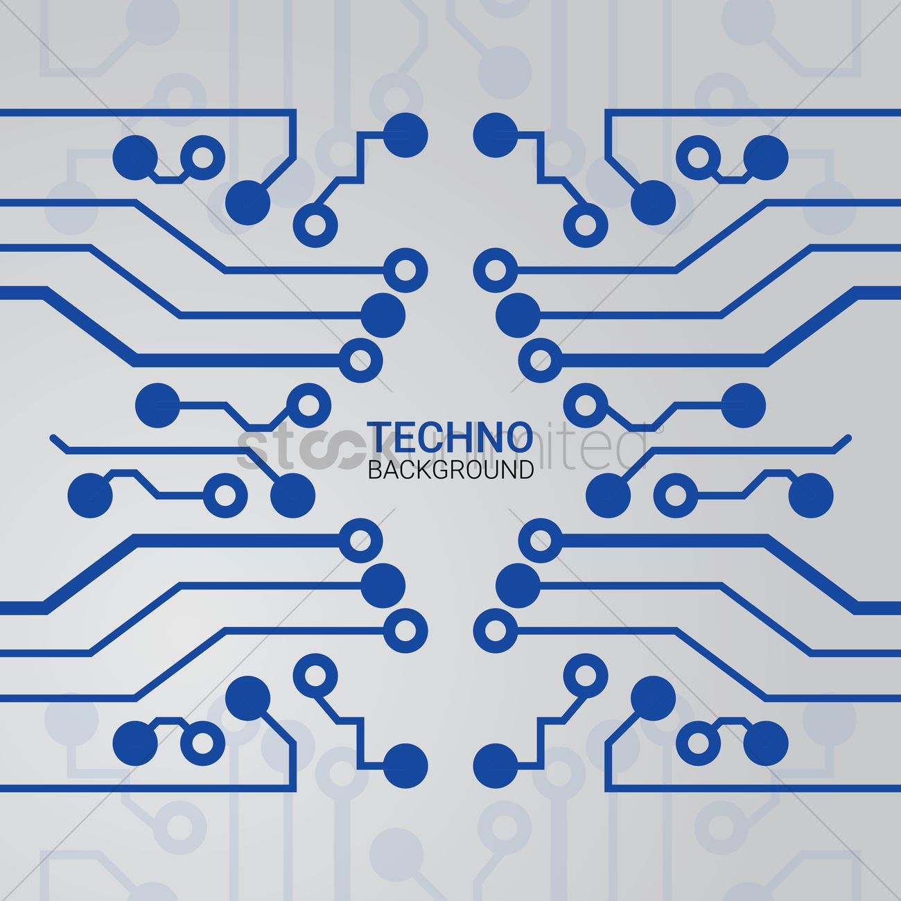 Techno Background Vector Image 1300x1300 Techno Background Vector Image