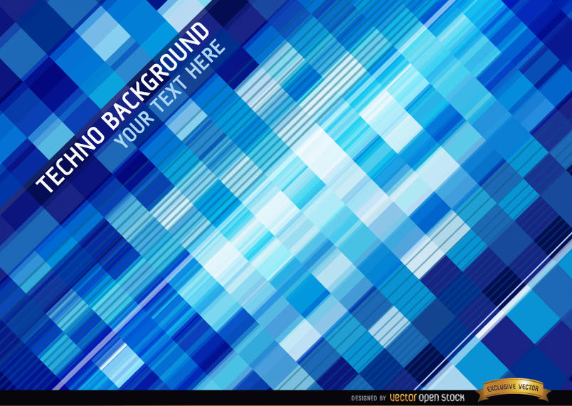 Techno Squares Background 804x570 Techno Squares Background
