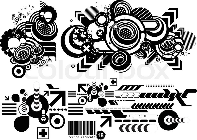 Techno Elemetnts Eighteen Stock Vector Colourbox 800x569 Techno Elemetnts Eighteen Stock Vector Colourbox