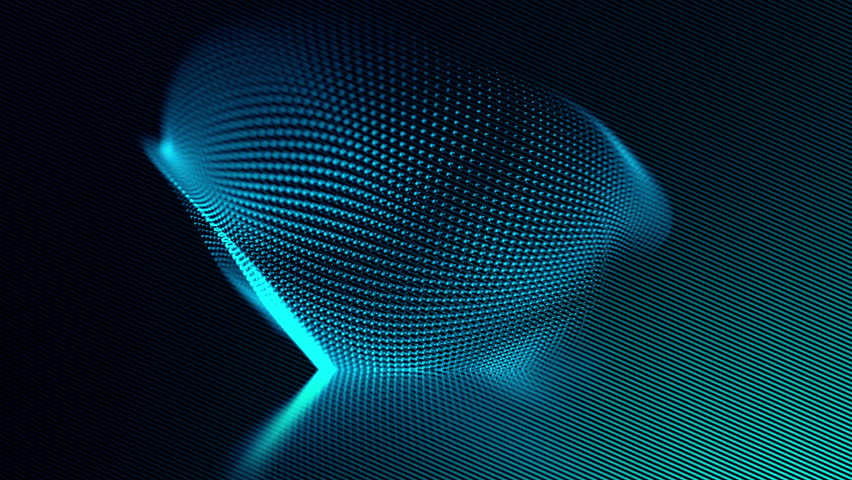 852x480 Blue Abstract Vector Structure Technology Stock Footage Video