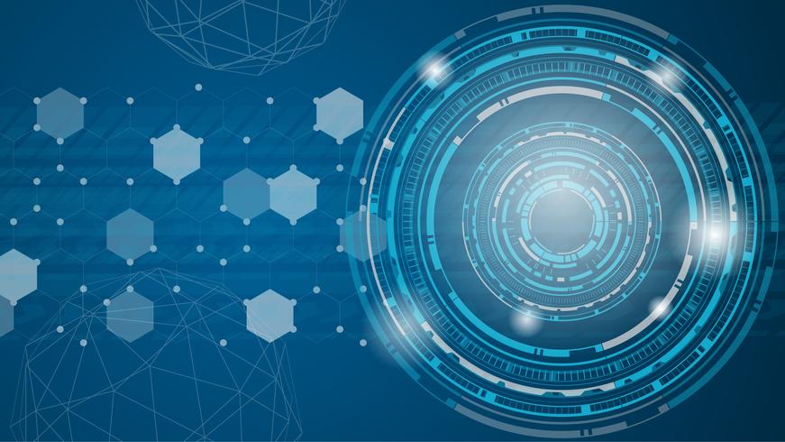 871x490 Technology Abstract Background Vector Blue Futuristic Tone Theme
