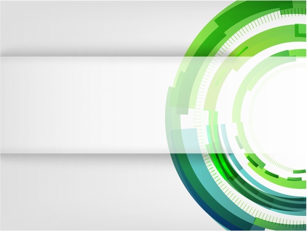 600x453 Abstract Technology Circles With Cut Paper Free Vector In Adobe