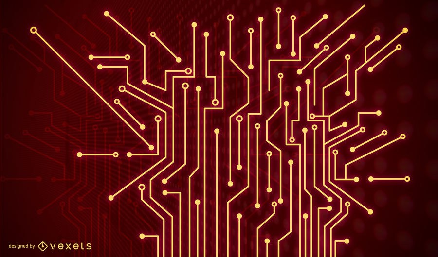 900x529 Red Technology Background