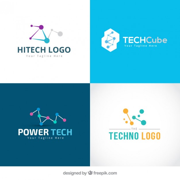 626x626 Collection Of Technology Logos Vector Free Download