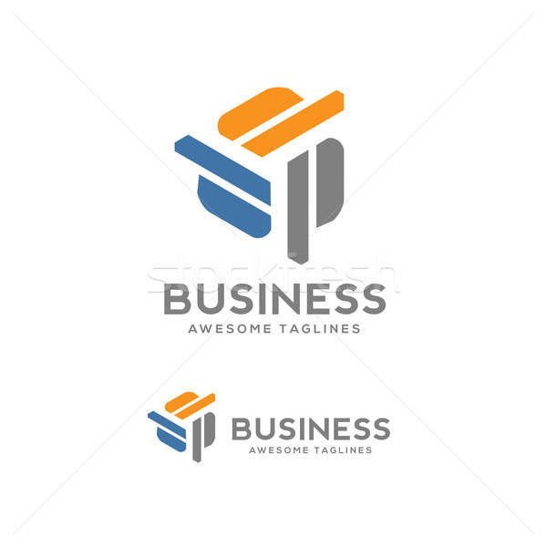 600x600 Abstract P Letter Vector Technology Logo Vector Illustration