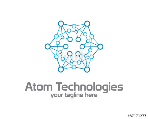 500x400 Business Corporate Atom Nuclear Technology Logo Design Template
