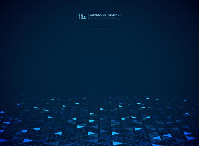 668x490 Modern Blue Technology Triangles Pattern Of Futuristic Background