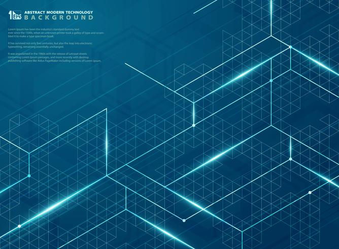 668x490 Modern Futuristic Of Blue Structure Line Energy Pattern Design