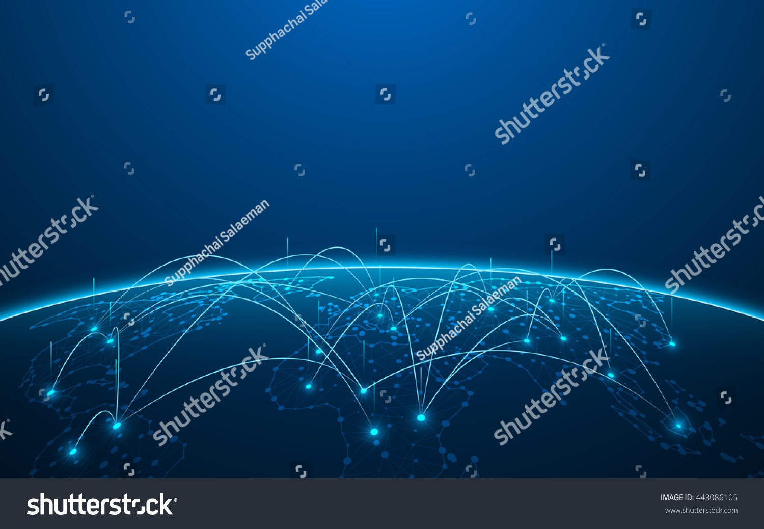 1500x1038 Stock Vector Abstract World Map Digital Texture Pattern Technology