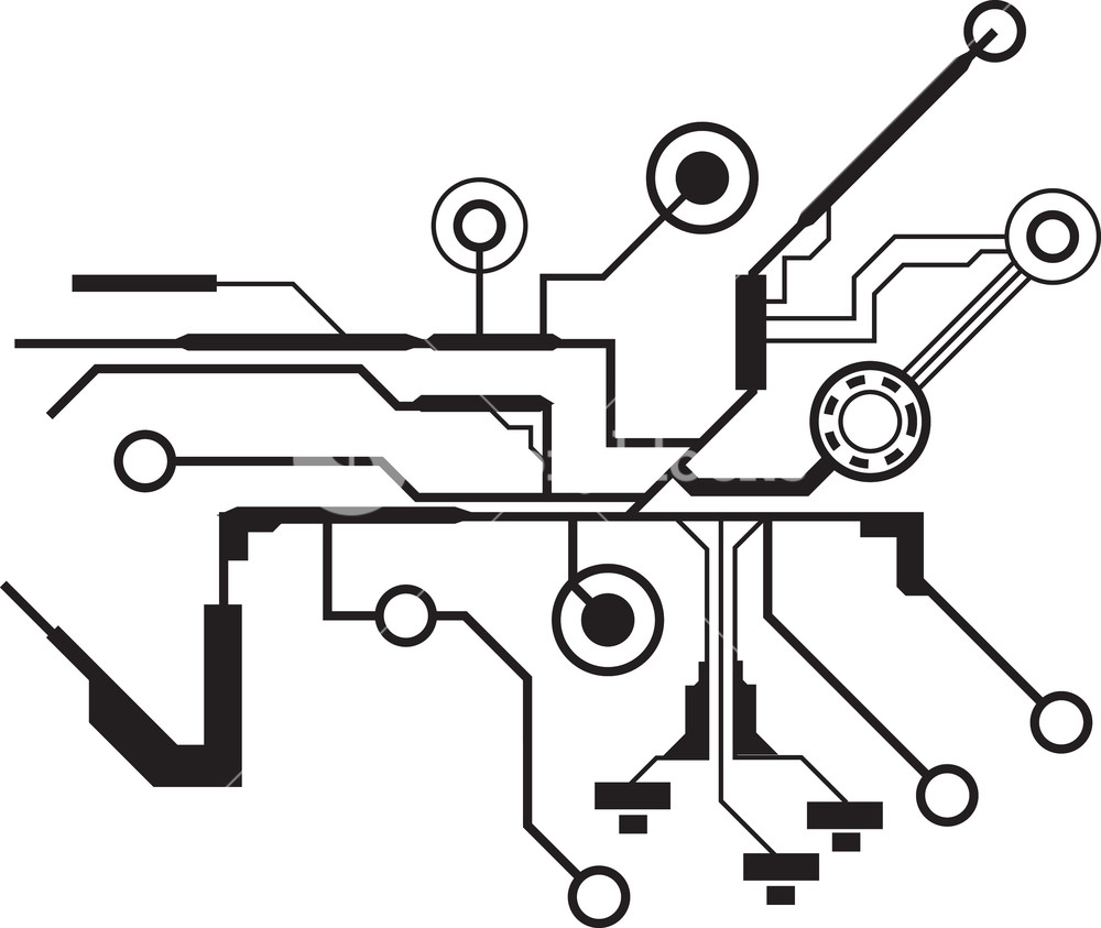 1000x843 Tech Vector Element Royalty Free Stock Image