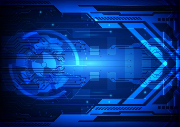 694x490 Blue Abstract Background Digital Technology Vector Illustration