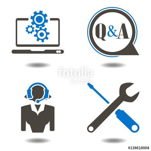 500x500 Technical Support Icons Web Telemarketing Technician Vector Icon