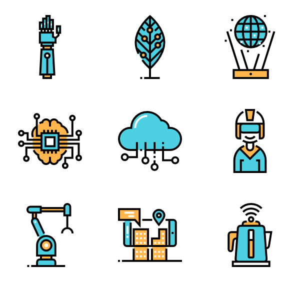 600x564 Future Technology Icons