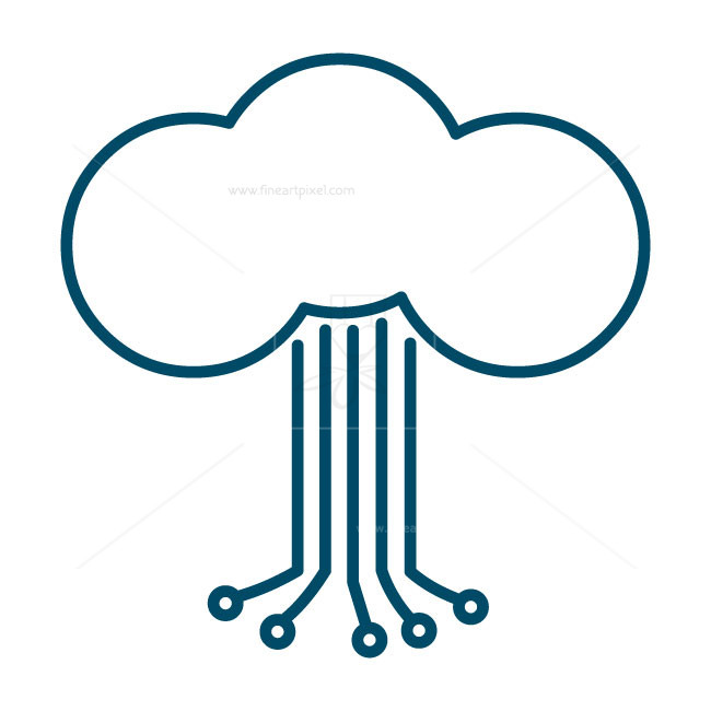 650x650 Cloud Computing Technology Icon Logo Vector Free Vectors