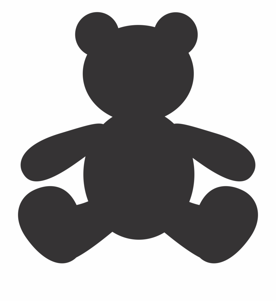 Download Teddy Bear Silhouette Vector at Vectorified.com ...