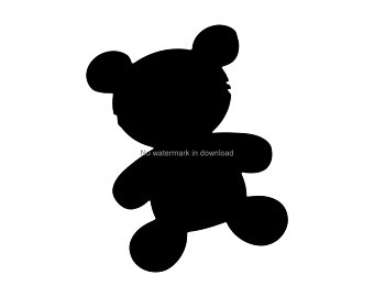 340x270 Teddy Bear Vector Etsy