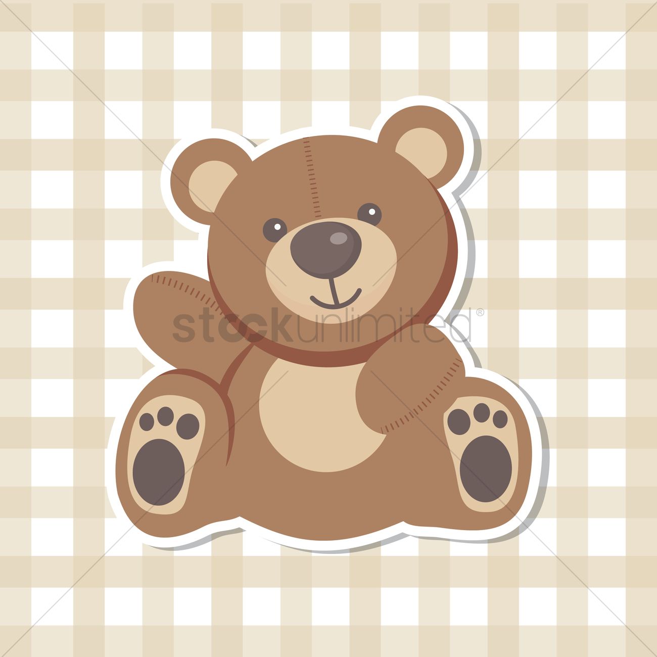 Free Cute Teddy Bear Vector Image 1300x1300 Free Cute Teddy Bear Vector Image