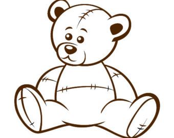 Teddy Bear Nursery Wall Decal 340x270 Teddy Bear Nursery Wall Decal