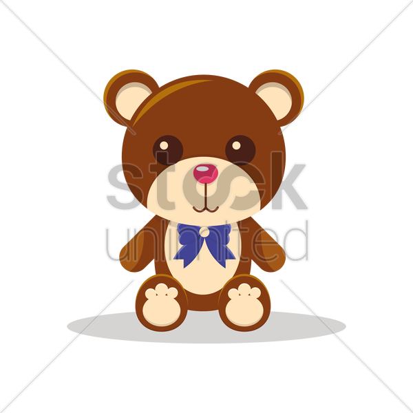 600x600 Free Teddy Bear Vector Image
