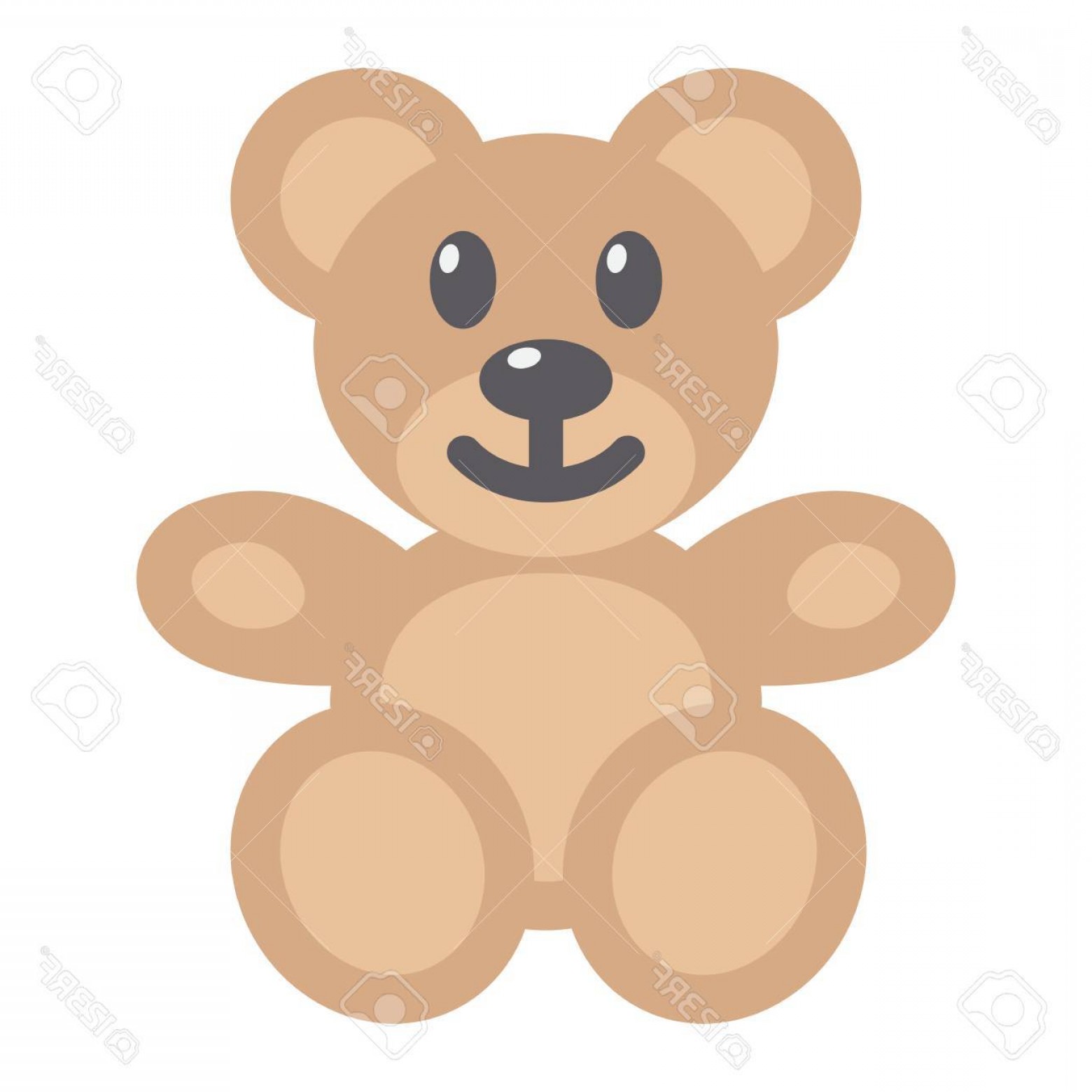 1560x1560 Photostock Vector Teddy Bear Flat Icon Plush Toy And Baby Vector