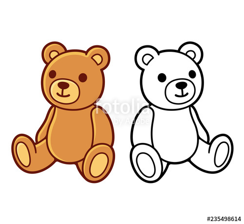 500x459 Teddy Bear Drawing Stock Image And Royalty Free Vector