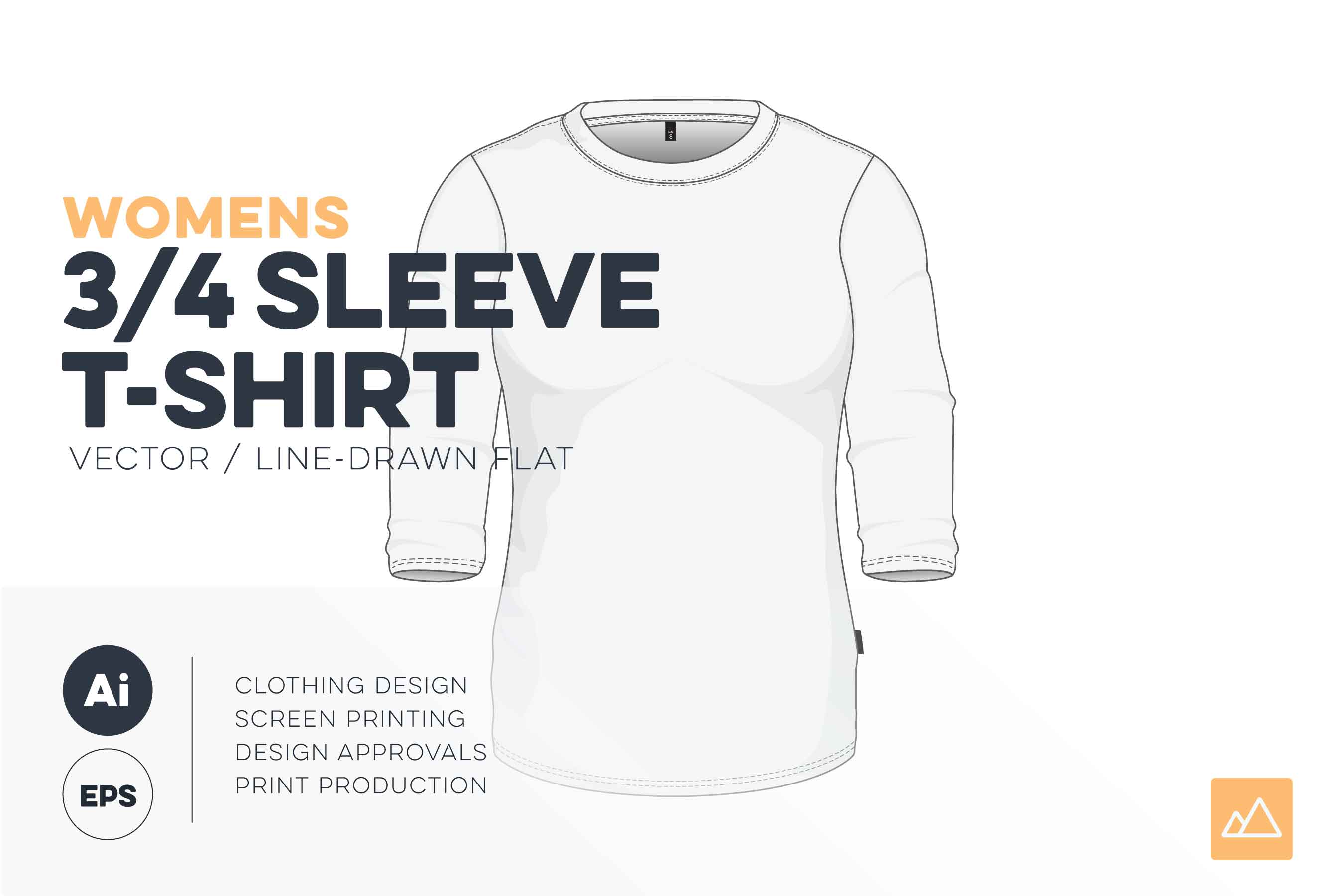 2700x1800 Womens Sleeve T Shirt Template