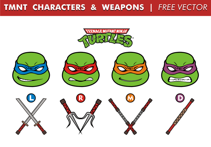 700x490 Tmnt Characters Weapons Free Vector
