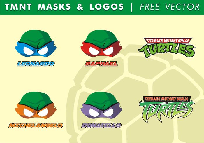 700x490 Tmnt Masks Logos Free Vector