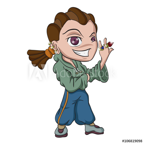 500x500 Girl Teenager Vector Art