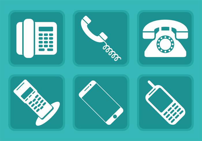 700x490 Tel Vector Icons