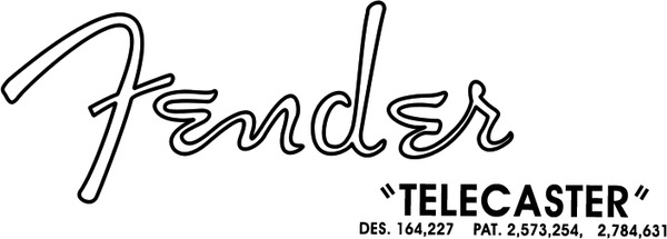 600x215 Fender Telecaster Free Vector Download