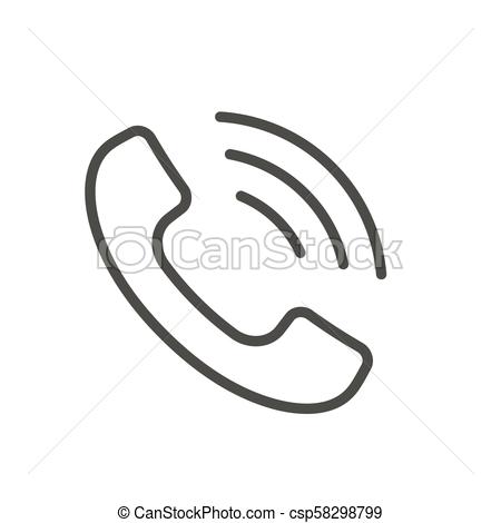 Simbolo Telefono, Telefono, Vector Linea, Icona Grafico 450x470 Simbolo Telefono, Telefono, Vector Linea, Icona Grafico