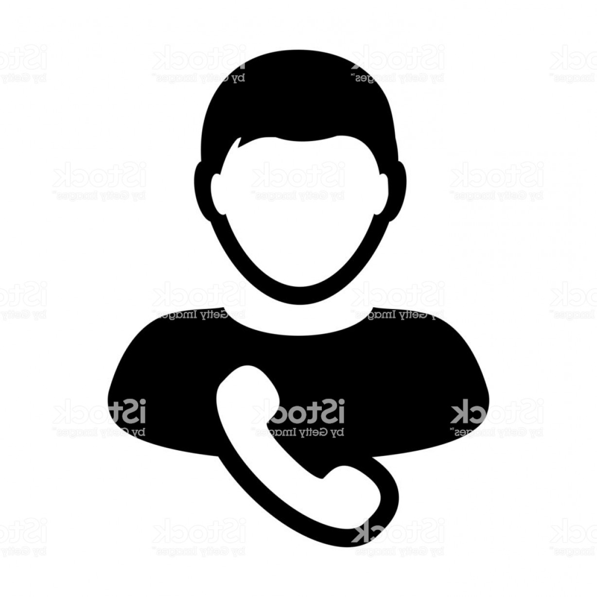 1228x1228 Telephone Icon Vector Male User Person Profile Avatar With Phone