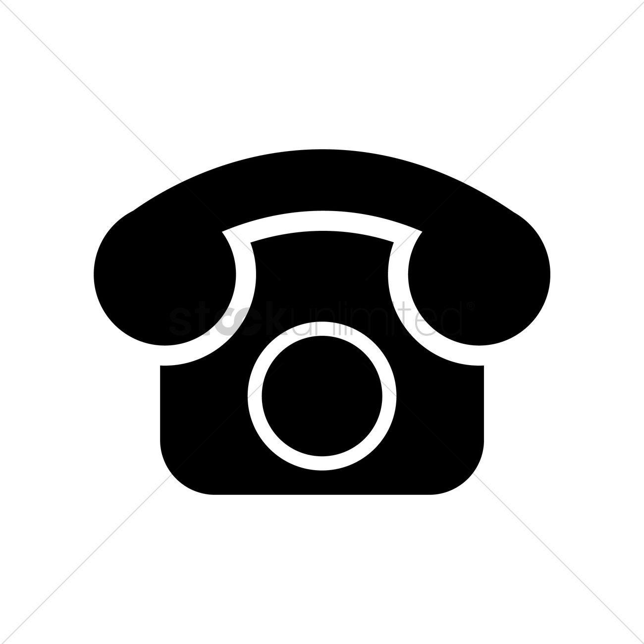 1300x1300 Telephone Icon Vector Image