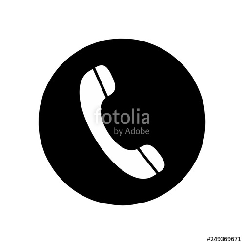 500x500 Telephone Icon Vector Illustration Stock Image