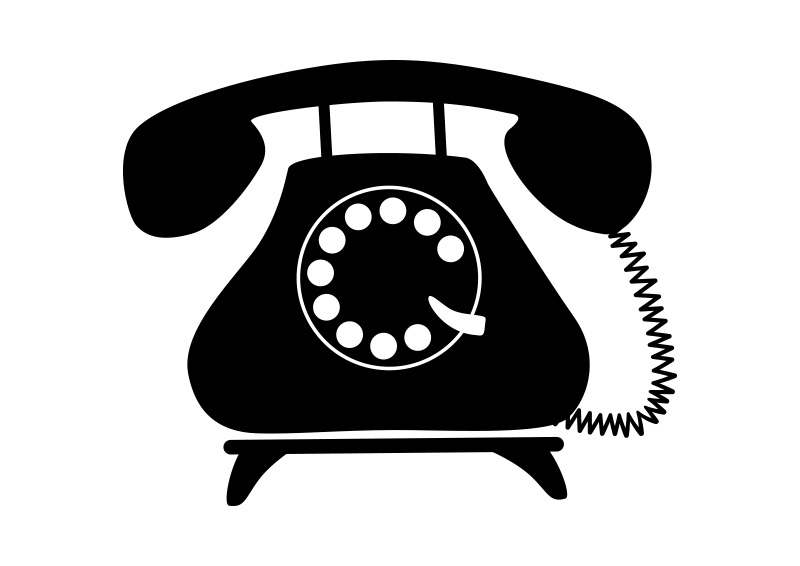 800x566 Retro Telephone Vector