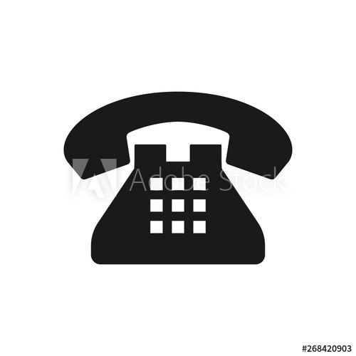 500x500 Retro Old Telephone Vector Icon Telephone Icon Illustration
