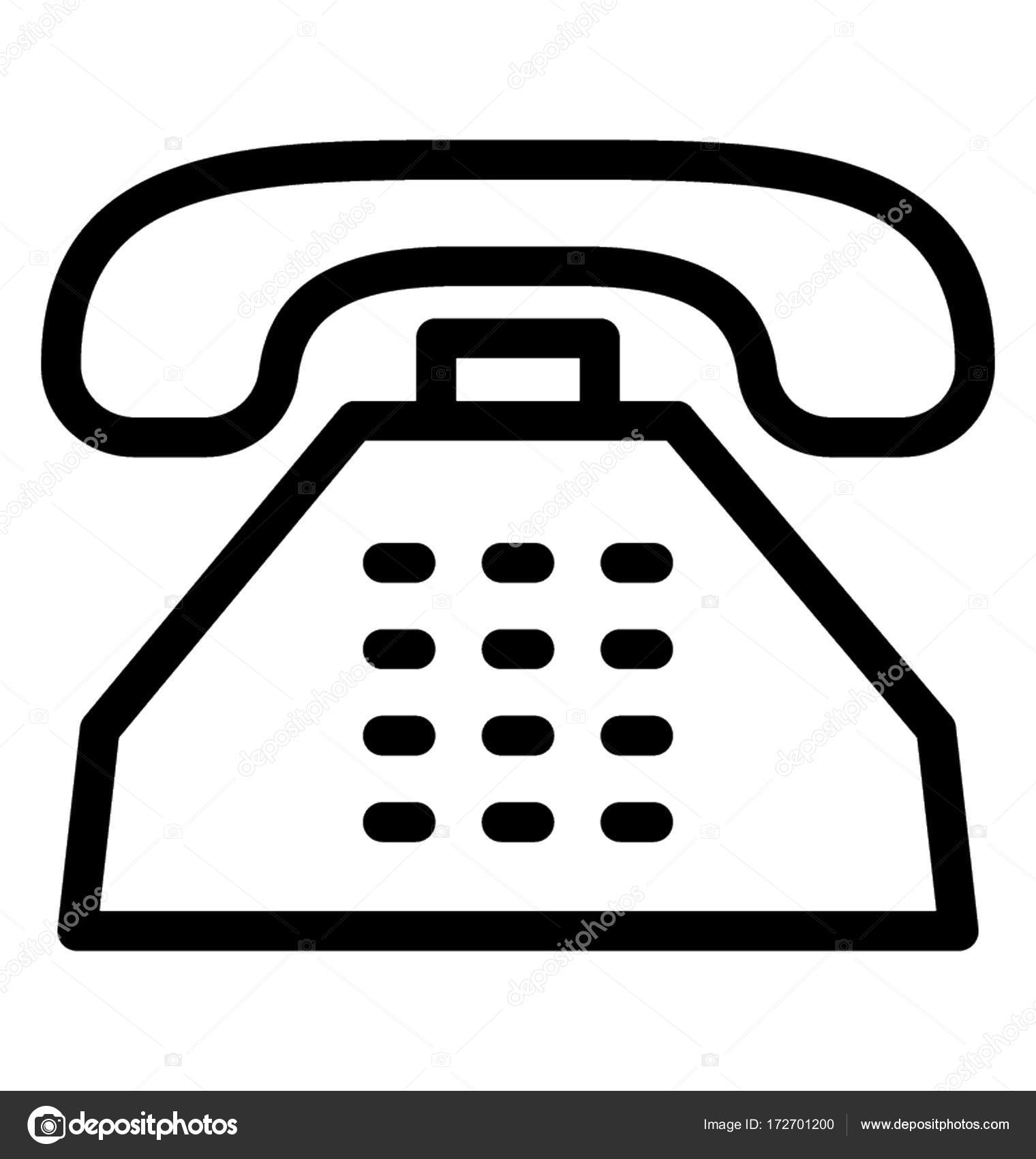 1520x1700 Telephone Vector Icon