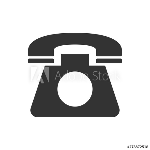 500x500 Old Telephone Vector Icon Filled Flat Sign For Mobile Concept