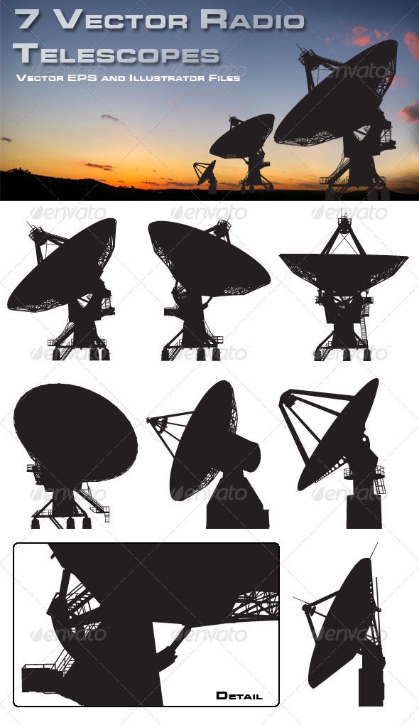 Telescope Silhouette Vector