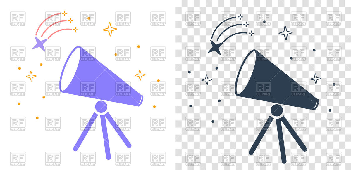 Icon Of Telescope In Linear Style Vector Image Of Icons 1200x582 Icon Of Telescope In Linear Style Vector Image Of Icons