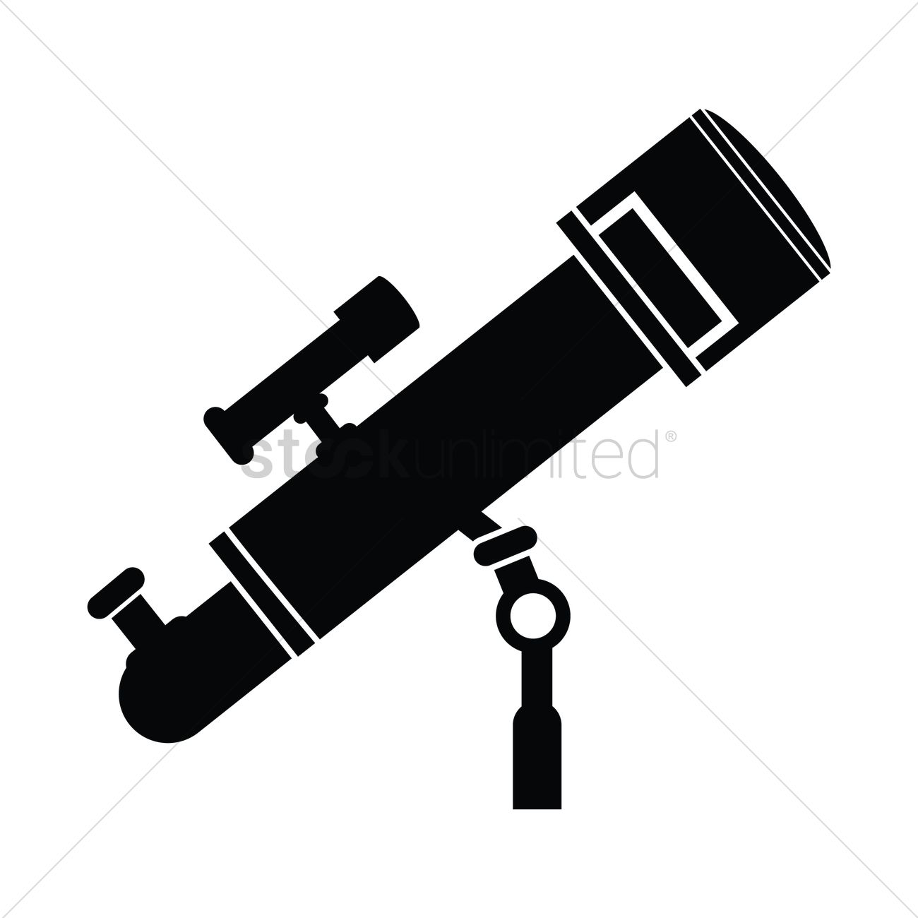 Silhouette Of A Telescope Vector Image 1300x1300 Silhouette Of A Telescope Vector Image