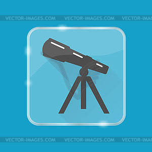 Telescope Silhouette Icon In Flat Style 300x300 Telescope Silhouette Icon In Flat Style