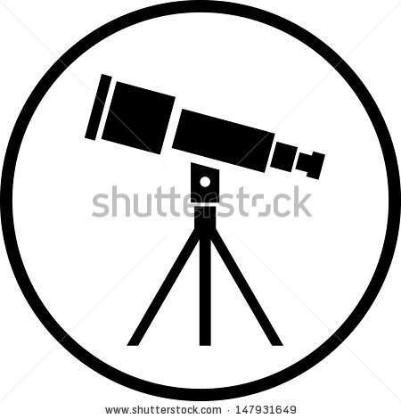Telescope Vector Icon 450x470 Telescope Vector Icon