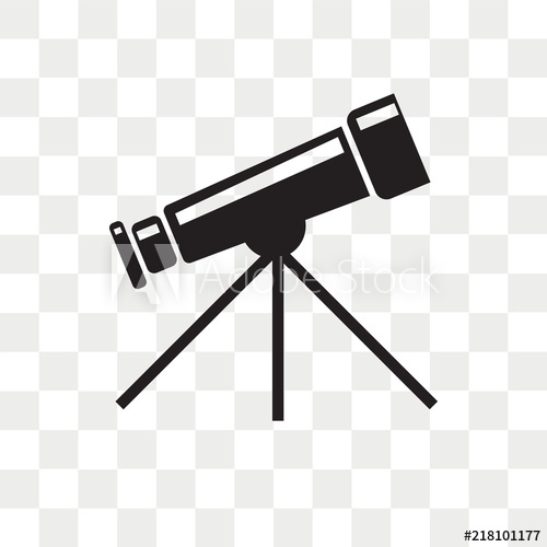 Telescope Vector Icon Isolated On Transparent Background 500x500 Telescope Vector Icon Isolated On Transparent Background