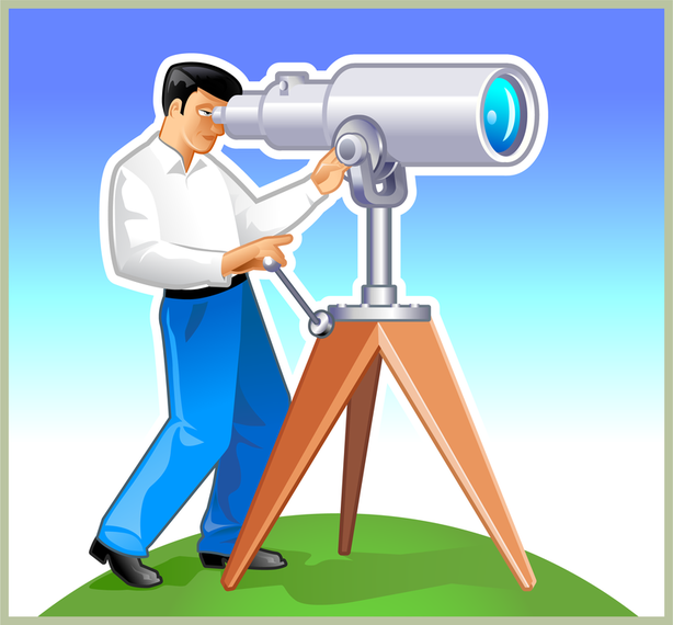 Free Vector Graphic A Man With His Telescope 614x570 Free Vector Graphic A Man With His Telescope