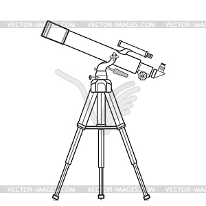 300x300 Outline Refracting Telescope