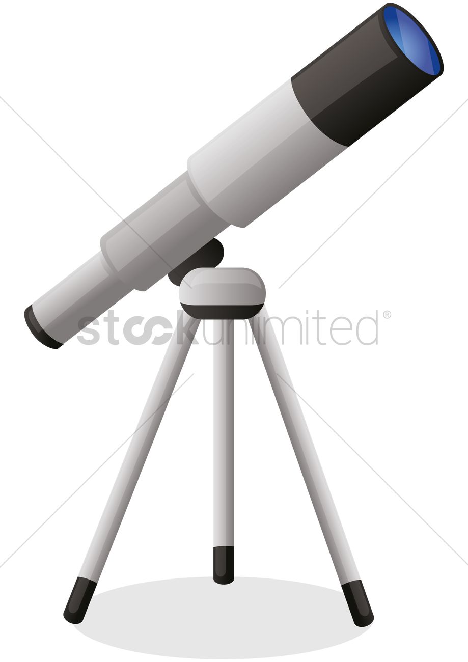 919x1300 Telescope Vector Image