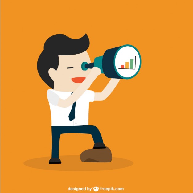 626x626 Businessman With Telescope Vector Free Download