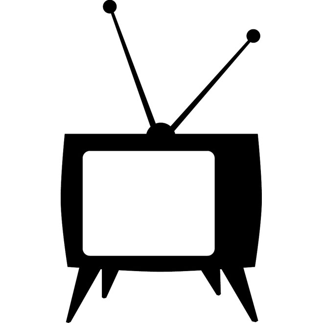 660x660 Tv Set Vector Image